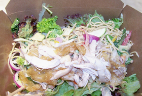 Chicken bang bang salad